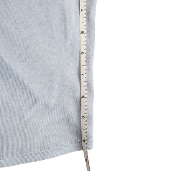 Blue Casual Tank Top with Crew Neckline - Picture 5 of 5